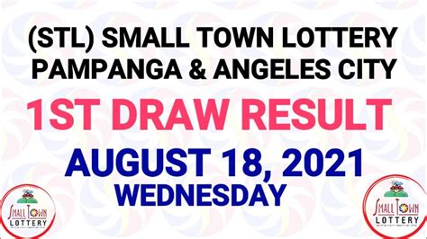 stl angeles result today live|Small Town Lottery (Angeles City / Pampanga Results) .
